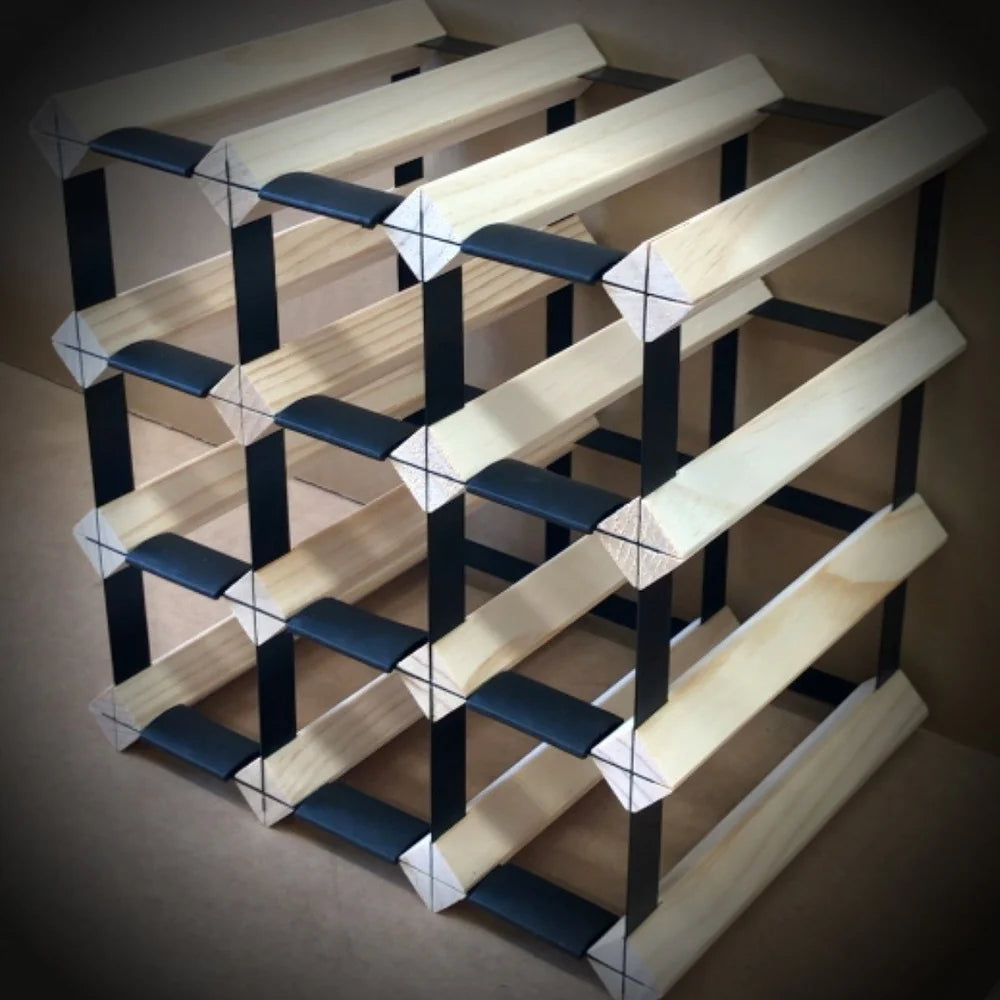 Classic 12 Bottle Timber Wine Rack