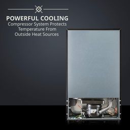 51 Bottle Compressor Wine Cooler Refrigerator - Stainless Steel