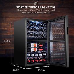 43 Bottle Dual Zone Freestanding Wine Refrigerator 1