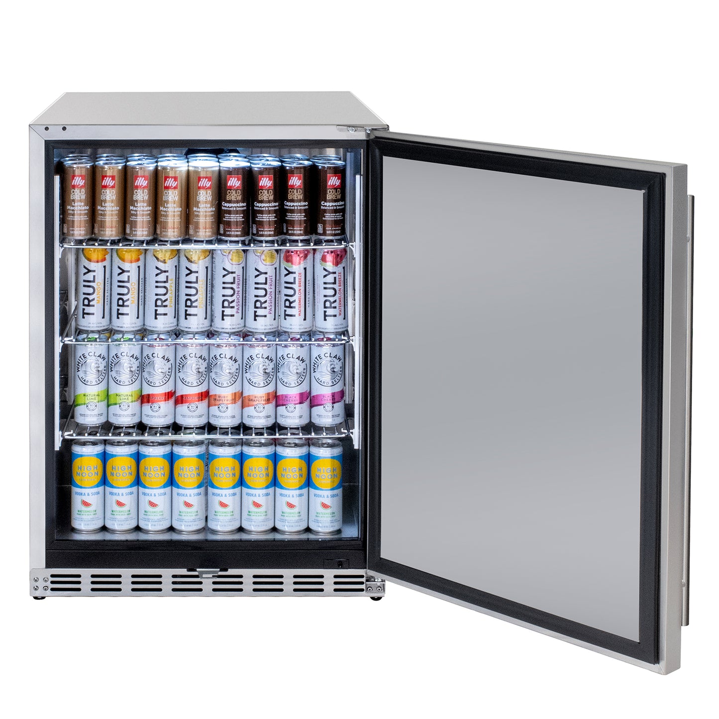 Kegco 24" Wide Outdoor All Stainless Steel Commercial Built-In Refrigerator