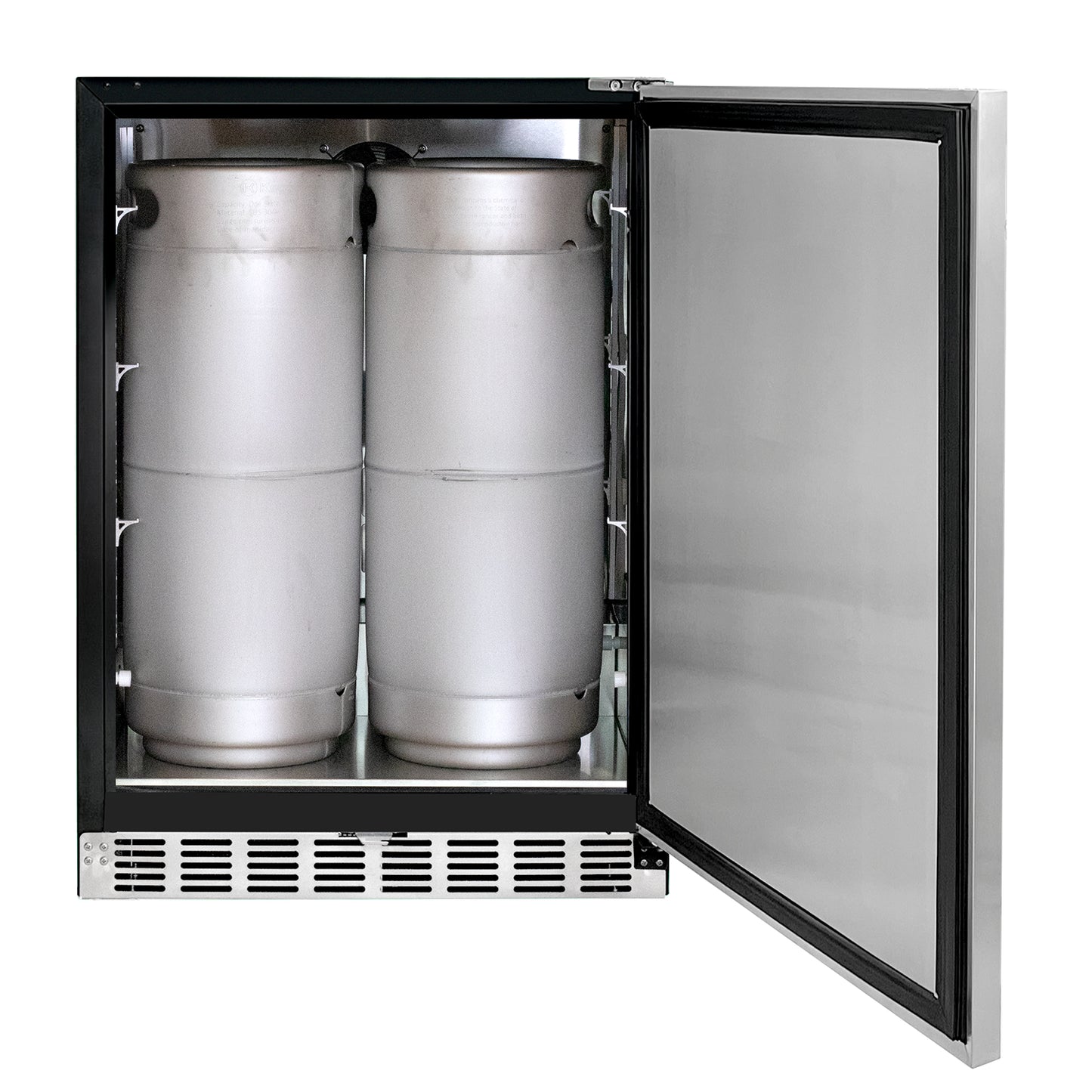 Kegco 24" Wide Dual Tap Stainless Steel Right Hinge Built-in ADA Kegerator with Kit