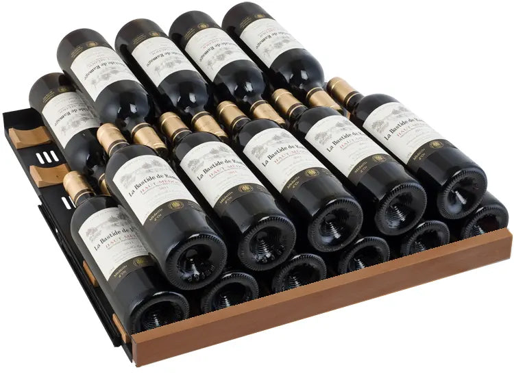 Allavino Reserva 119 Bottle 55" Semi Tall Single Zone Built-In Wine Refrigerator, Black Metal Door, Left Hinge