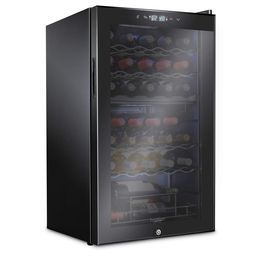 33 Bottle Dual Zone Wine Cooler Refrigerator
