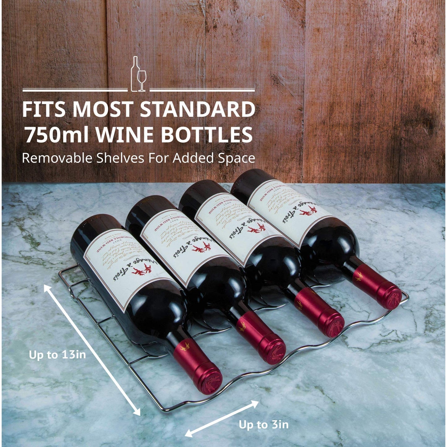 24 Bottle Freestanding Wine Cooler Refrigerator with Locking Door and Digital Temperature Control