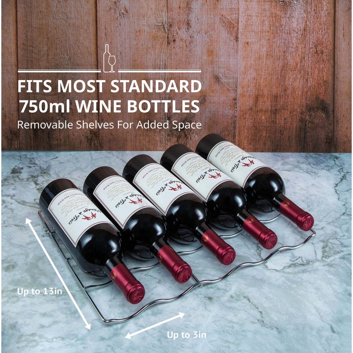 34 Bottle Freestanding Wine Cooler Refrigerator with Locking Door and Digital Temperature Control