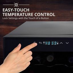 33 Bottle Dual Zone Wine Cooler Refrigerator