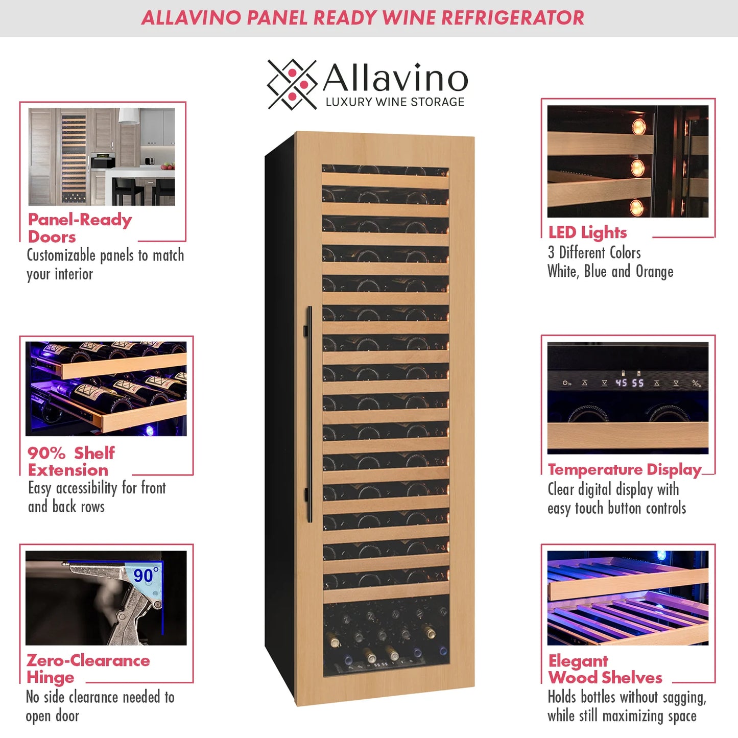 Allavino Panel Ready Wine Refrigerator