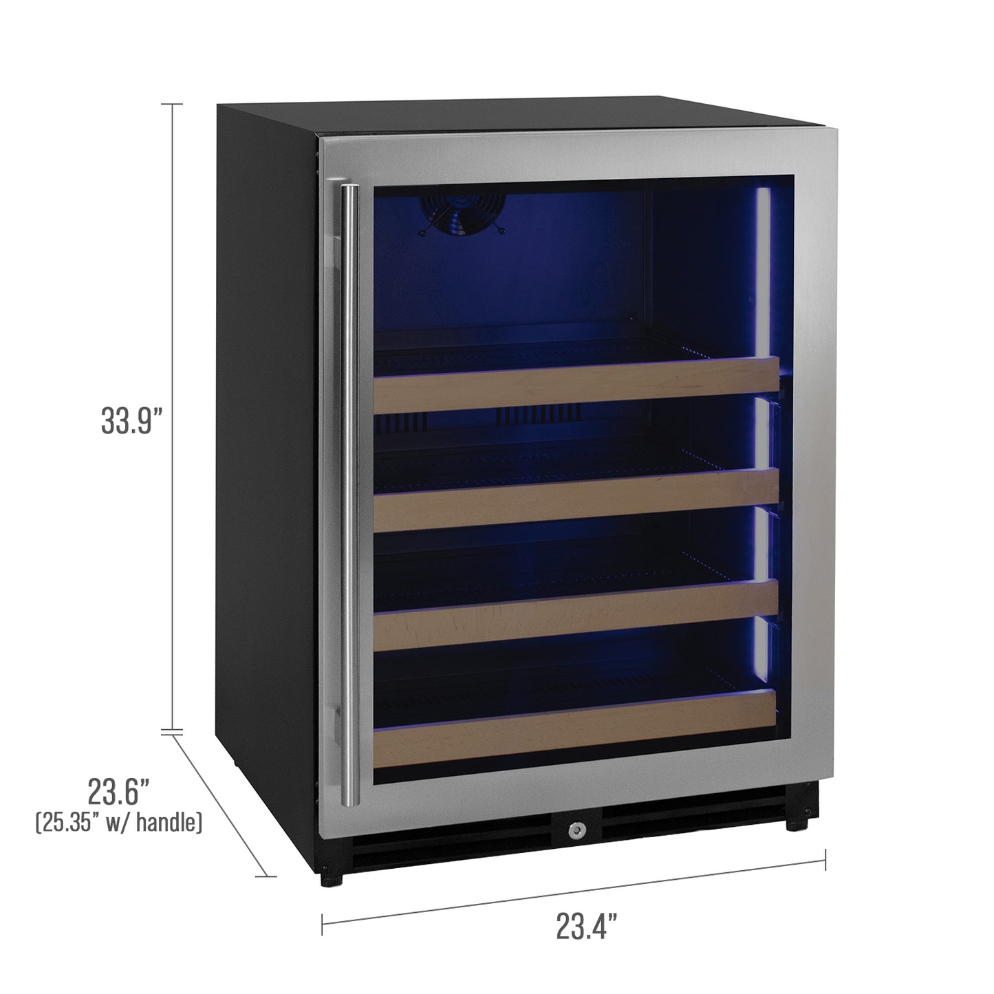 Allavino 24" Wide Reserva Series Stainless Steel Right Hinge Beverage Center