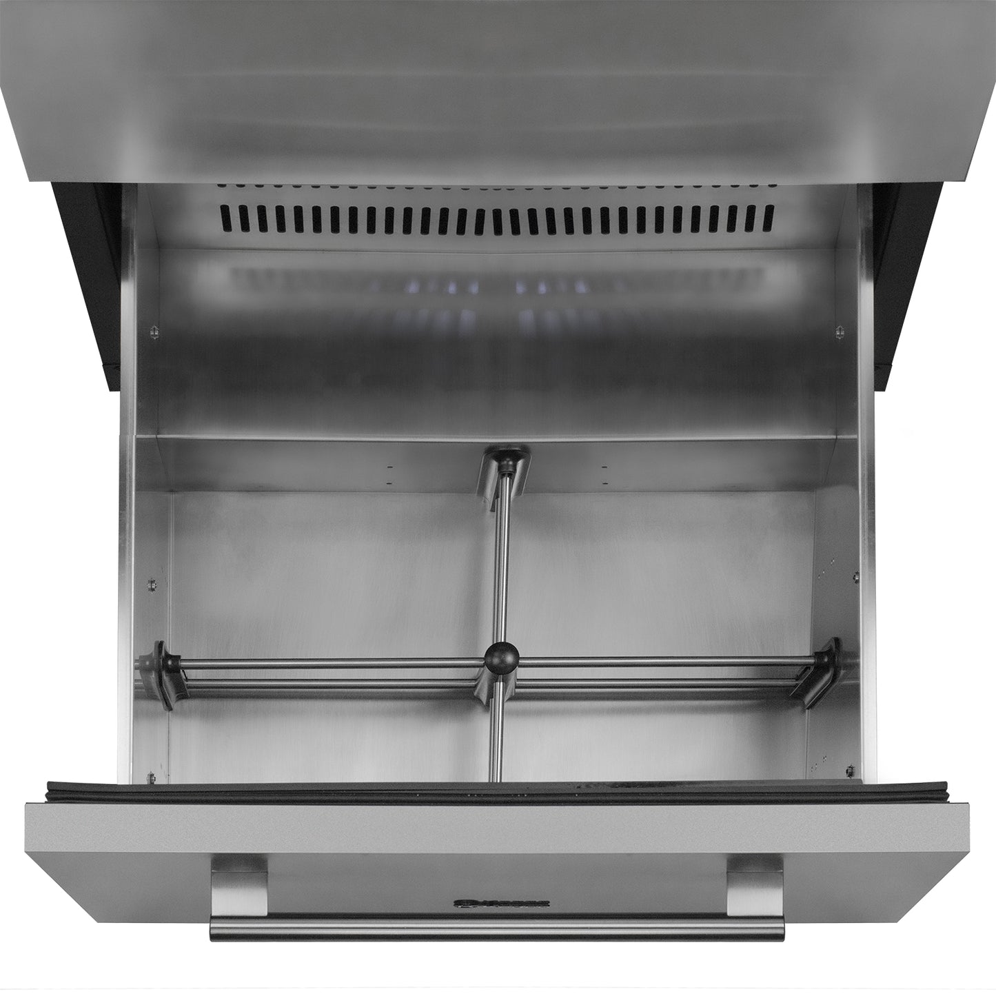 Kegco 24" Wide Outdoor Built-In Stainless Steel Commercial Two-Drawer Refrigerator