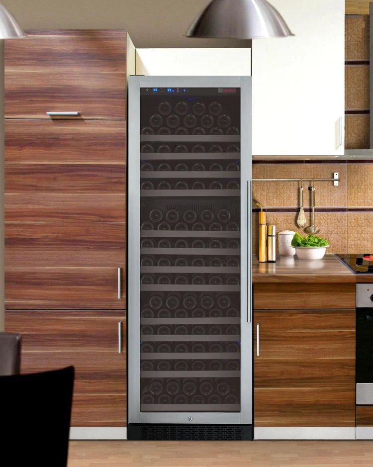 Allavino 24" Wide FlexCount II Tru-Vino 177 Bottle Single Zone Left Hinge Wine Refrigerator