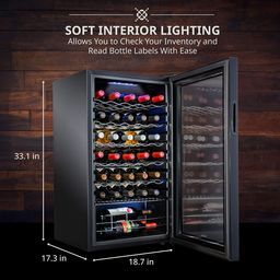 34 Bottle Compressor Wine Cooler Refrigerator 1