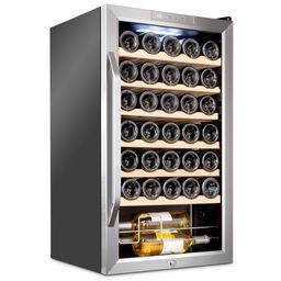 34 Bottle Compressor Wine Cooler Refrigerator 3