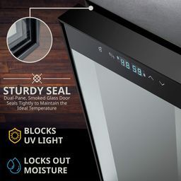 33 Bottle Dual Zone Wine Cooler Refrigerator