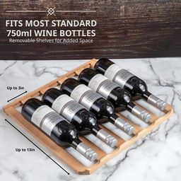 34 Bottle Compressor Wine Cooler Refrigerator - Stainless Steel
