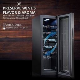 12 Bottle Compressor Wine Cooler Refrigerator