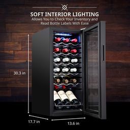 18 Bottle Compressor Wine Cooler Refrigerator