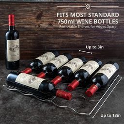 43 Bottle Dual Zone Freestanding Wine Refrigerator
