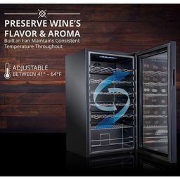 34 Bottle Compressor Wine Cooler Refrigerator 2