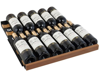 Allavino Reserva 119 Bottle 55" Semi Tall Single Zone Built-In Wine Refrigerator, Black Metal Door, Left Hinge