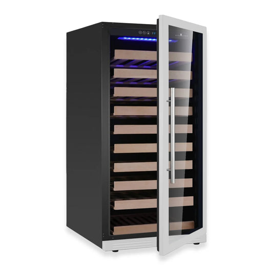 47-Inch Height Right Hinge Single Zone Wine Cooler with Low-E Glass Door