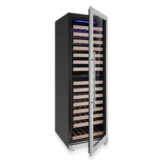 Tall Dual Zone Right Hinge Upright Wine Cooler with Low-E Glass & Silent Cooling