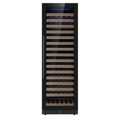 Upright Right Hinge Single Zone Large Wine Cooler With Low-E Glass Door