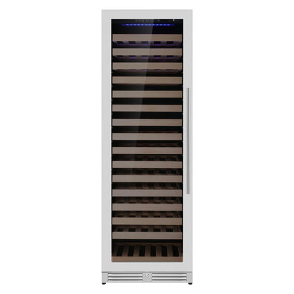Upright Left Hinge Single Zone Large Wine Cooler With Low-E Glass Door