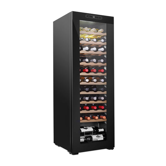 Ivation Single Zone 44-Bottle Freestanding Wine Cooler in Black