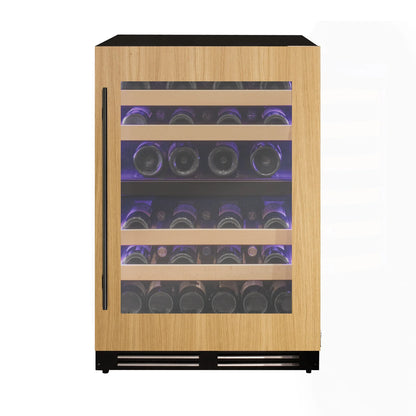 24" Wide Dual Zone Panel Ready Wine Refrigerator