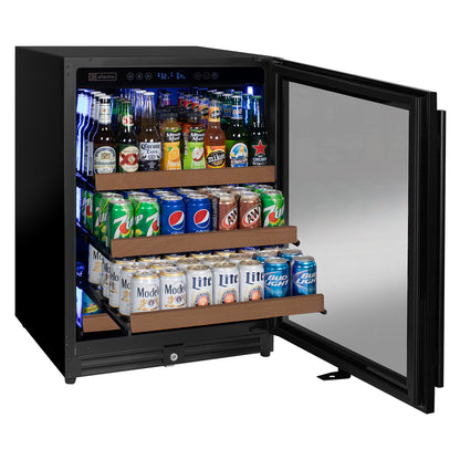 Allavino Reserva 24" Wide Built-In Beverage Center, Black Door, Right Hinge
