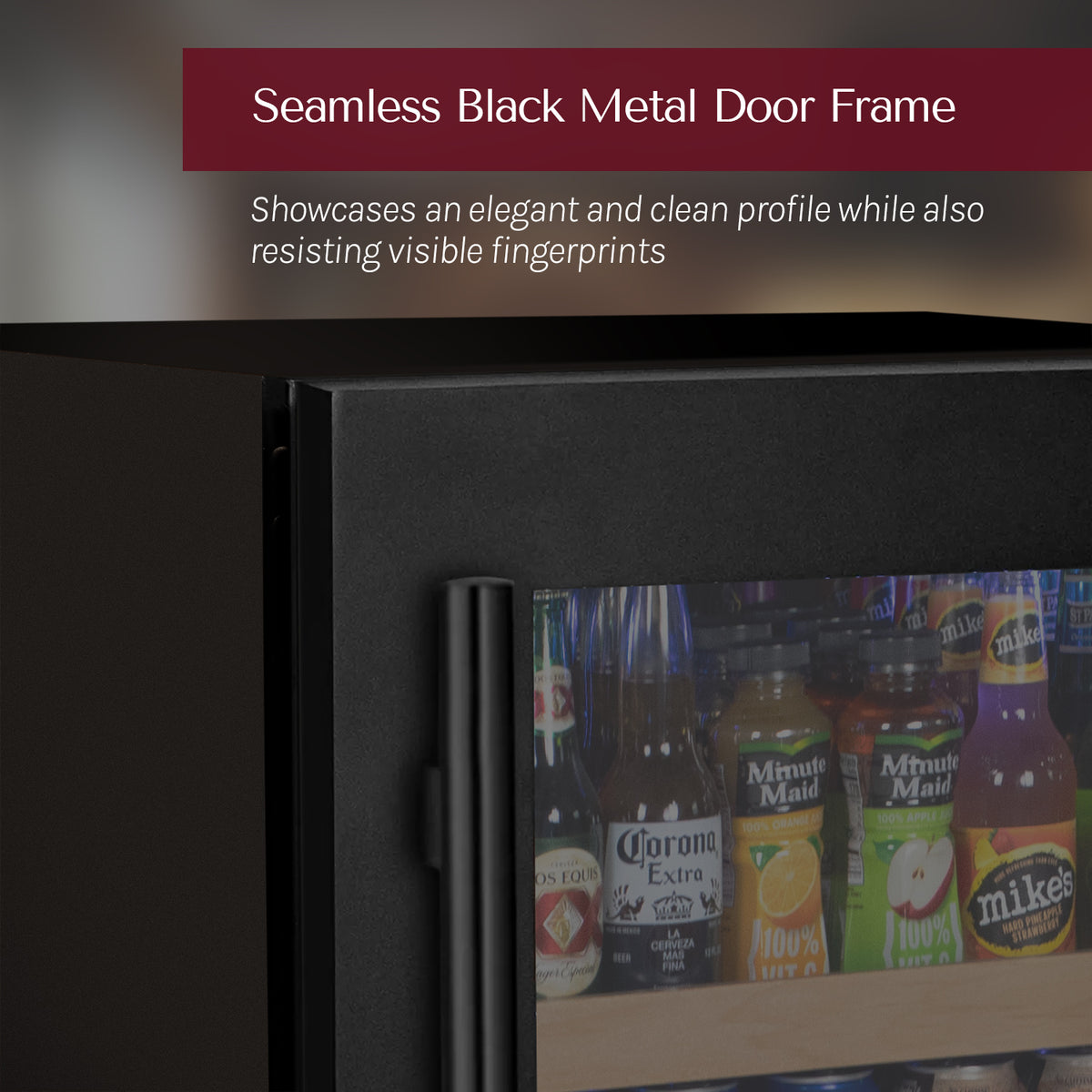 Allavino Reserva 24" Wide Built-In Beverage Center, Black Door, Right Hinge