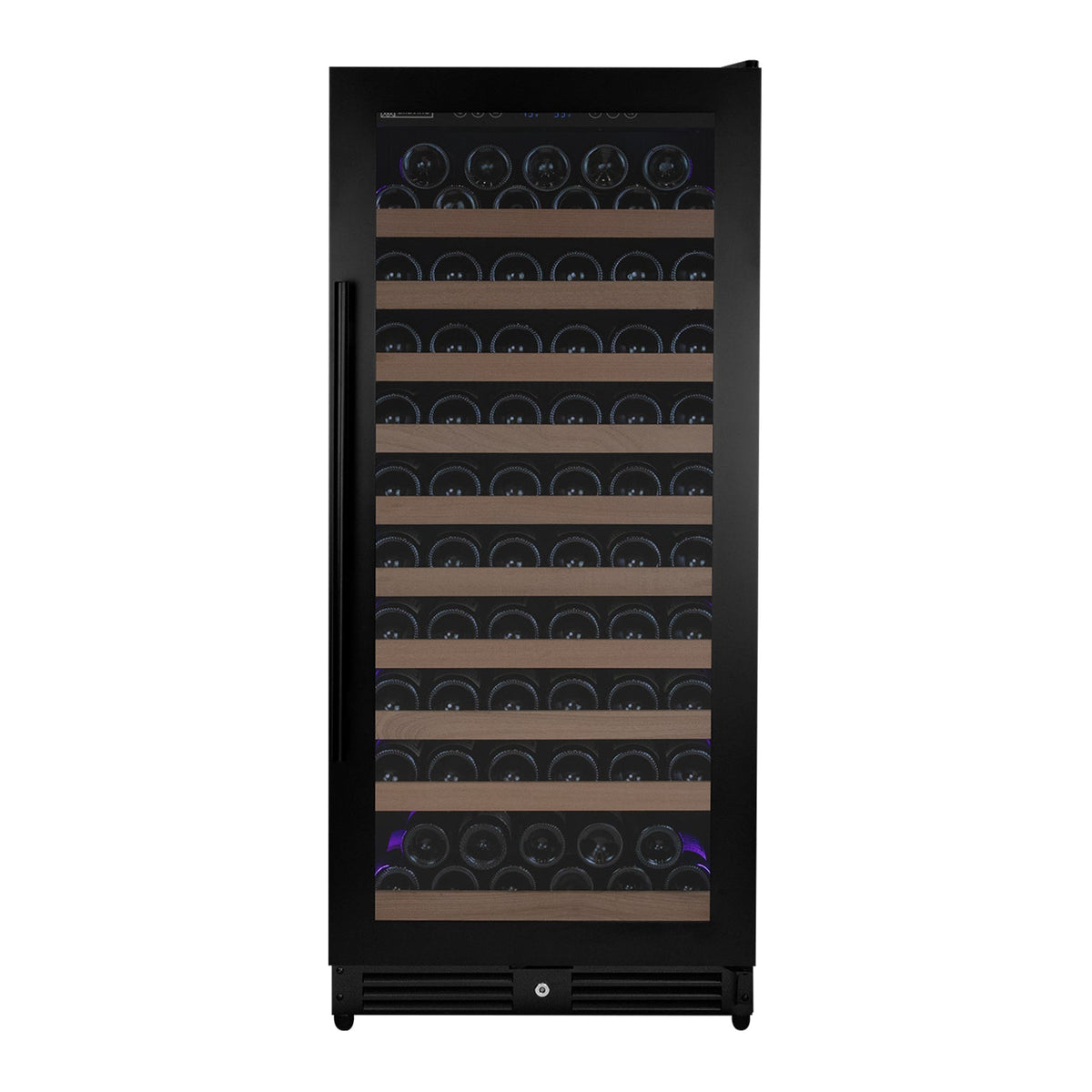 Allavino Reserva 119 Bottle 55" Semi Tall Single Zone Built-In Wine Refrigerator, Black Metal Door, Right Hinge