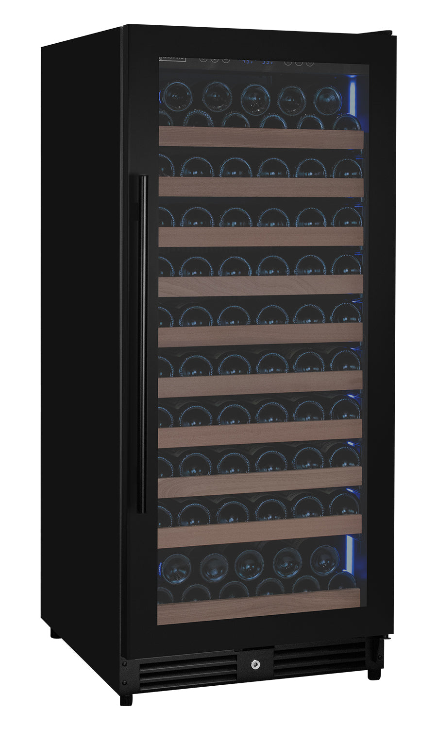 Allavino Reserva 119 Bottle 55" Semi Tall Single Zone Built-In Wine Refrigerator, Black Metal Door, Right Hinge