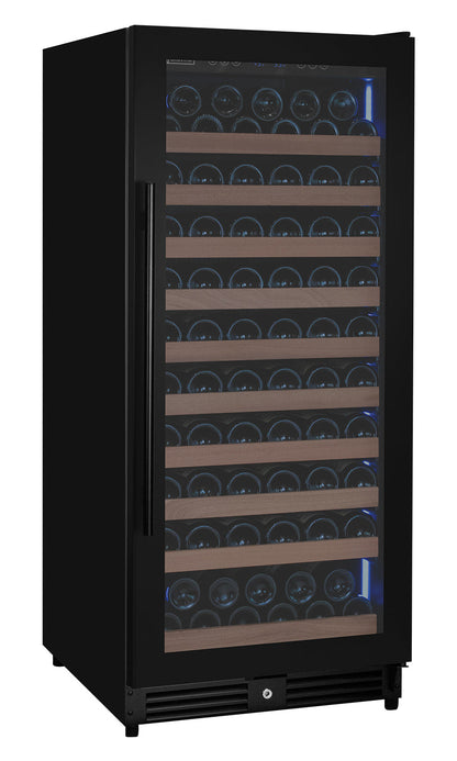 Allavino Reserva 119 Bottle 55" Semi Tall Single Zone Built-In Wine Refrigerator, Black Metal Door, Right Hinge