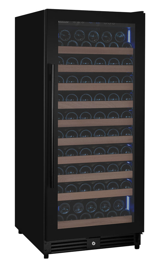 Allavino Reserva 119 Bottle 55" Semi Tall Single Zone Built-In Wine Refrigerator, Black Metal Door, Right Hinge