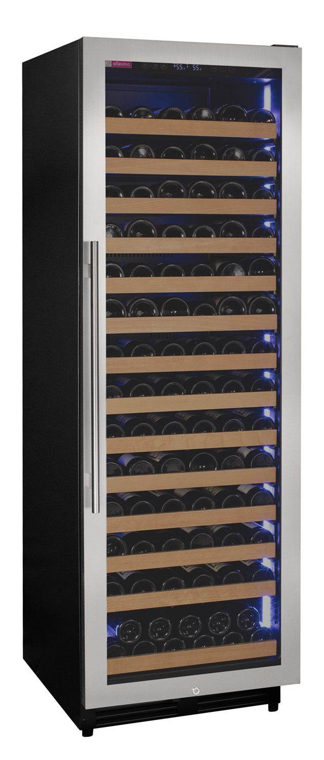 Allavino Reserva Series 163 Bottle 71" Tall Single Zone Right Hinge Stainless Steel Wine Cooler Refrigerator