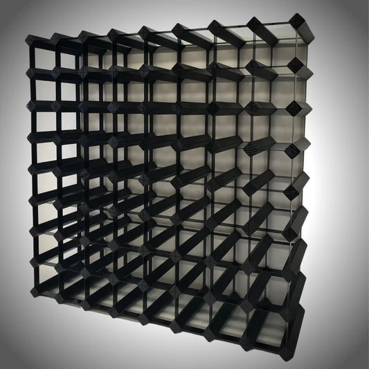 Classic 72 Bottle Timber Wine Rack