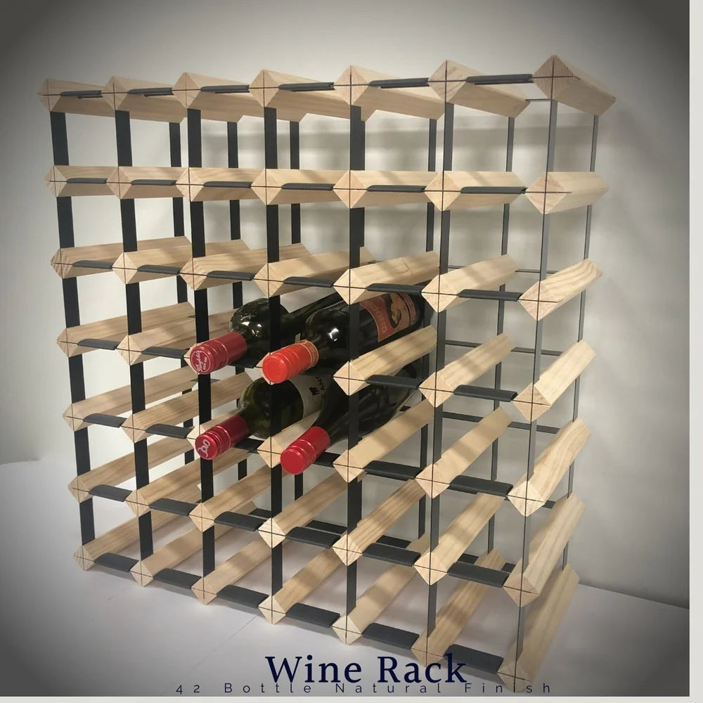 Classic 42 Bottle Timber Wine Rack